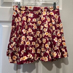 Floral skater skirt.